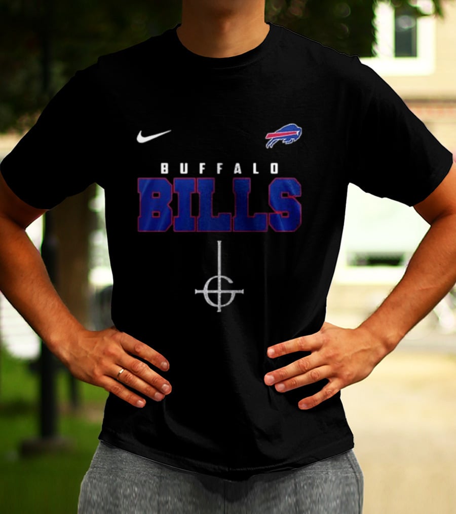 Buffalo Bills Nike Ghost Band Skeleton Collaboration T-Shirt