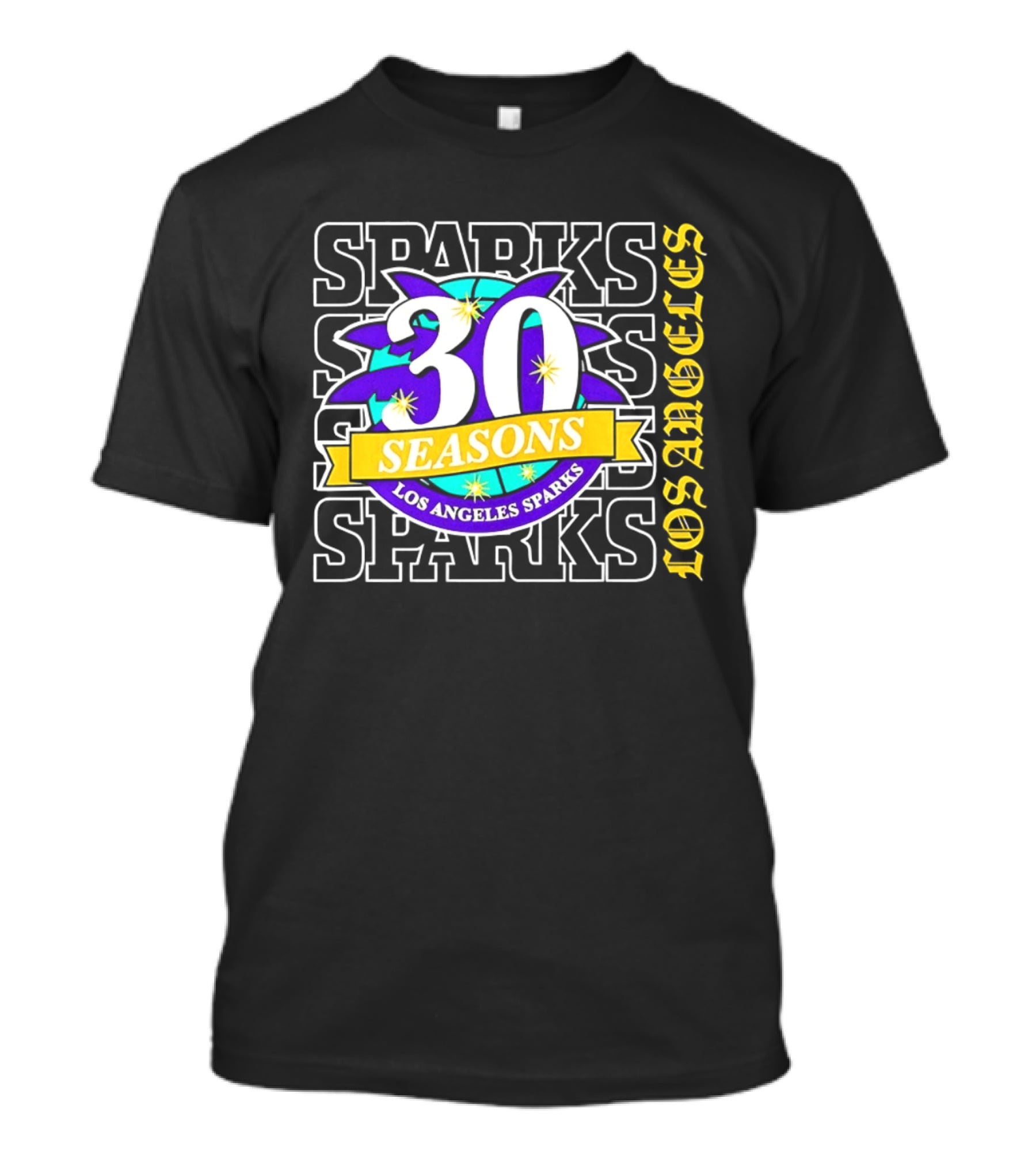 Los Angeles Sparks 30 Seasons Celebration T-Shirt