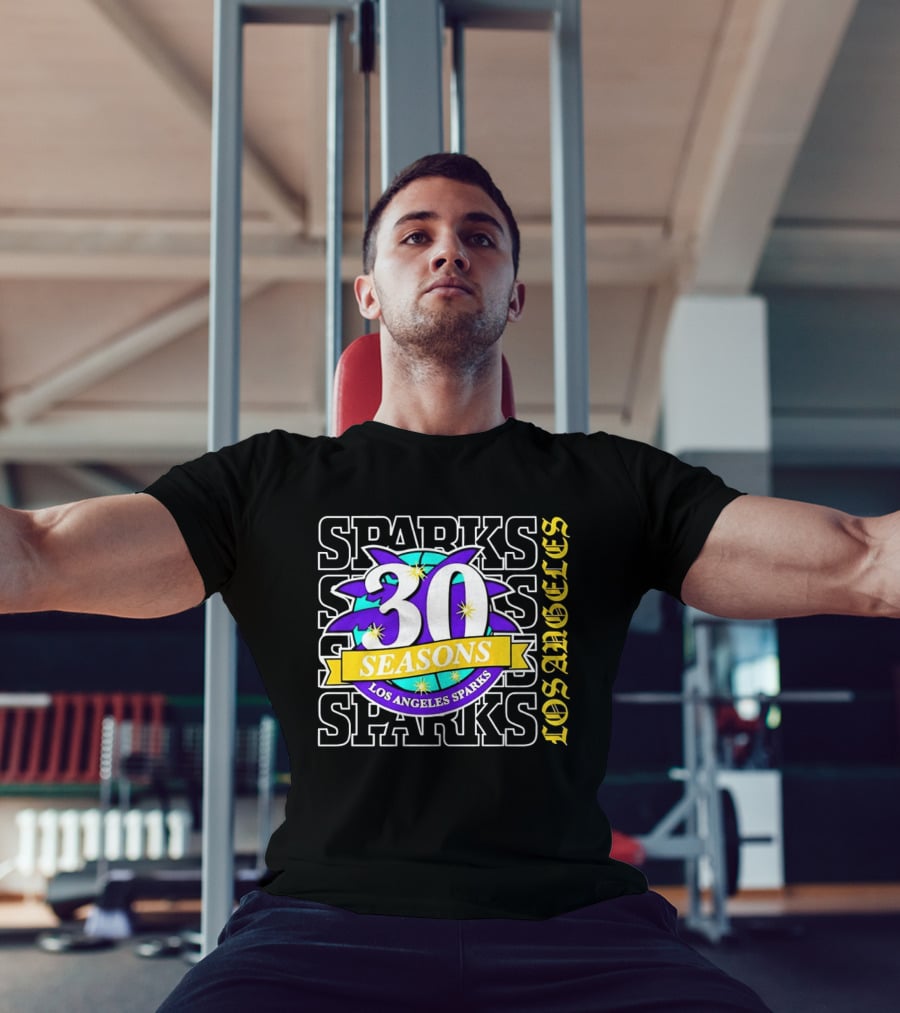 Los Angeles Sparks 30 Seasons Celebration T-Shirt