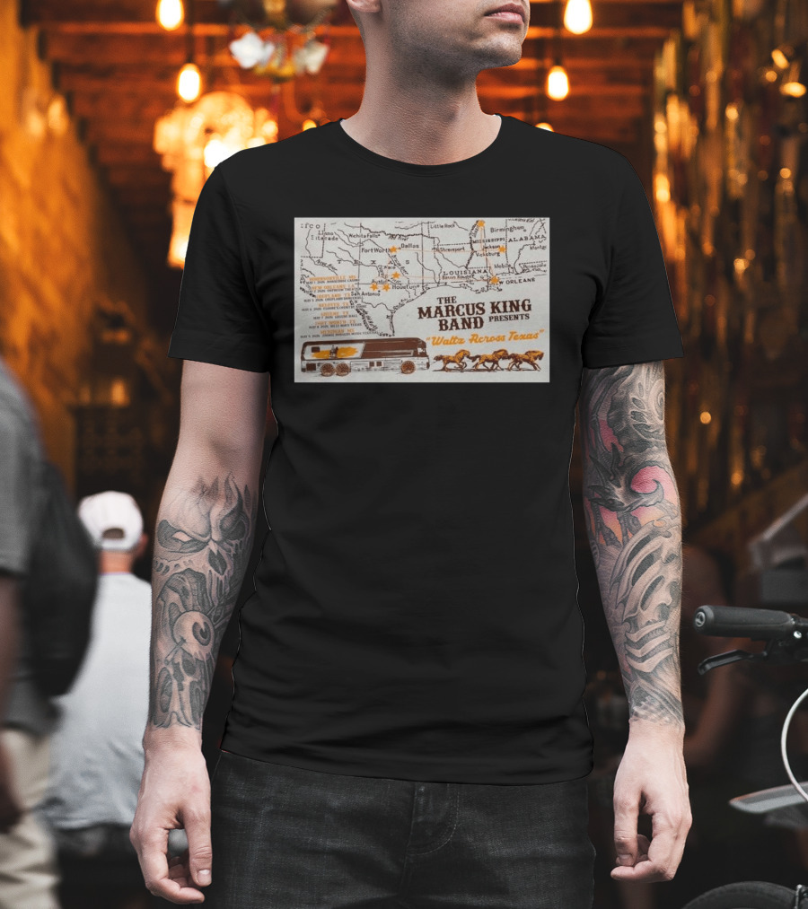 Marcus King Band Presents "Waltz Across Texas" Tour May 8 2026 Billy Bob's Fort Worth Texas T-Shirt
