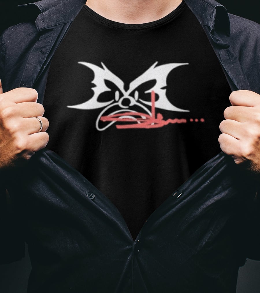 Mertra X Slawn Face 2023 White And Red T-Shirt