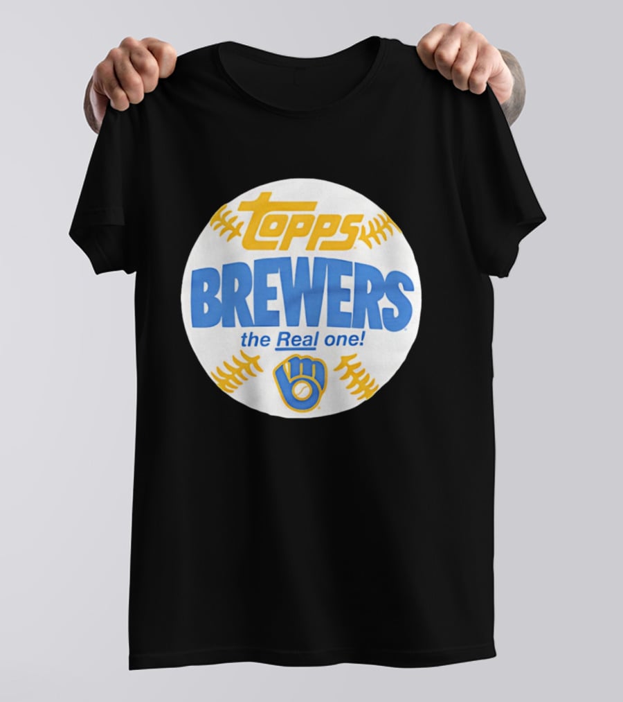Topps Brewers The Real One Baseball T-Shirt
