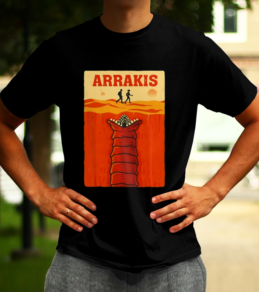 Arrakis Sandworm Apocalypse Movie Style Dune T-Shirt