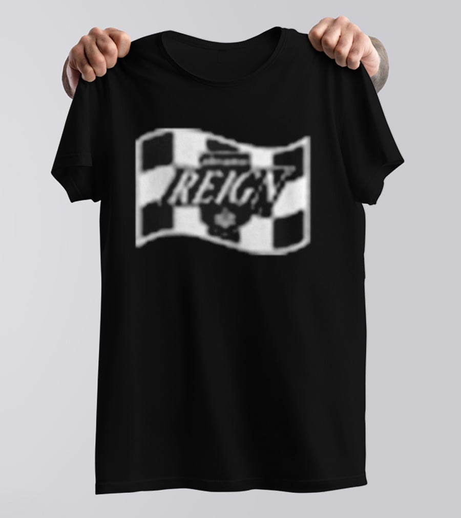 Ontario Reign Race To The Cup Checkered Flag T-Shirt