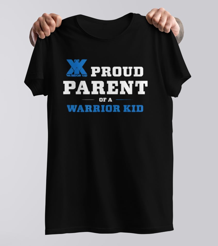 Proud Parent Of A Warrior Kid Blue XX T-Shirt
