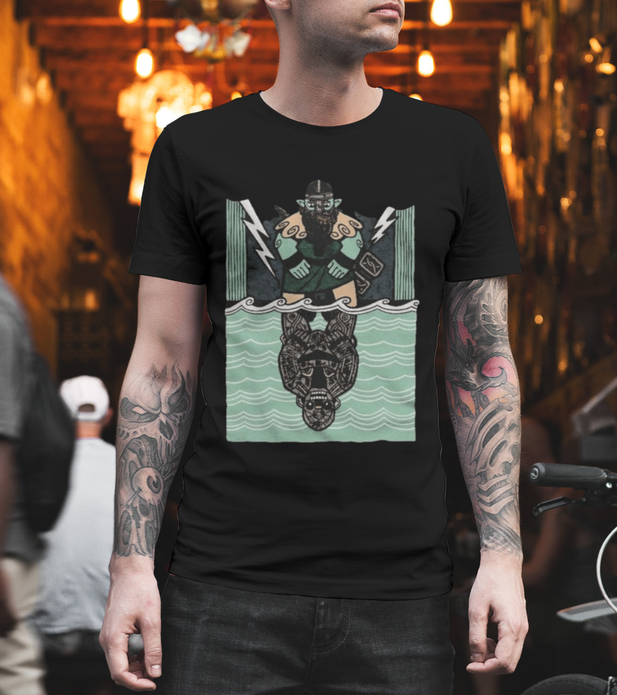 Reflections Of Tolv Norse Viking Thunder God And Mythology Reflection T-Shirt