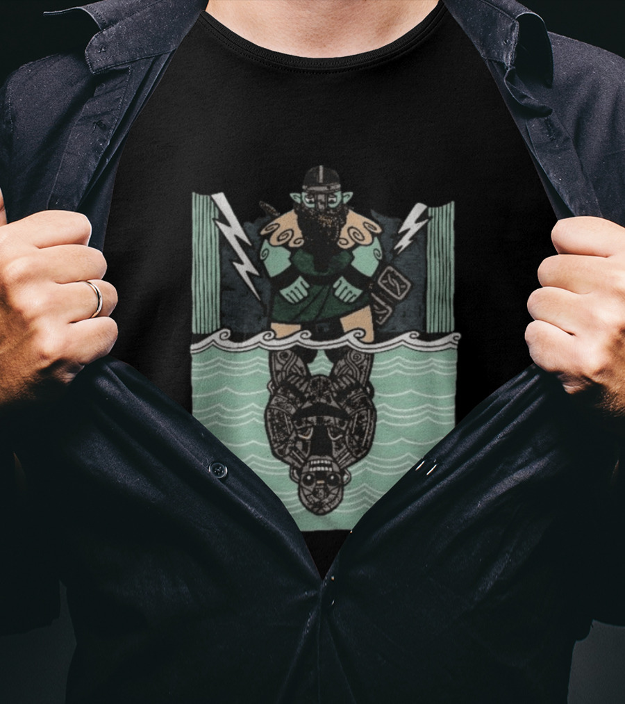 Reflections Of Tolv Norse Viking Thunder God And Mythology Reflection T-Shirt