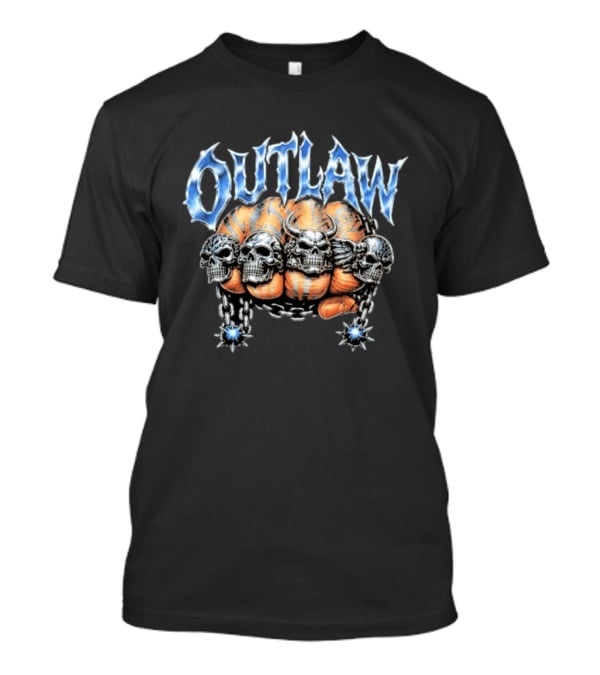 Sadstonie Outlaw Skull Chrome Chain Wrath T-Shirt