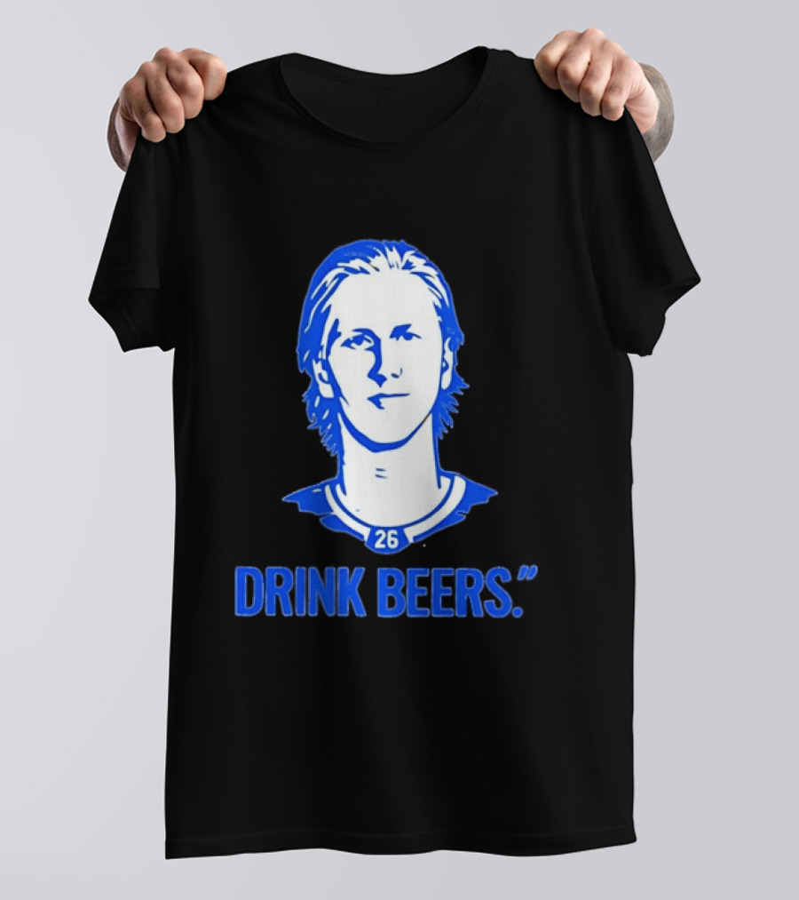 Sam Carrick Rasmus Dahlin Drink Beers Buffalo Sabres Hockey 26 T-Shirt
