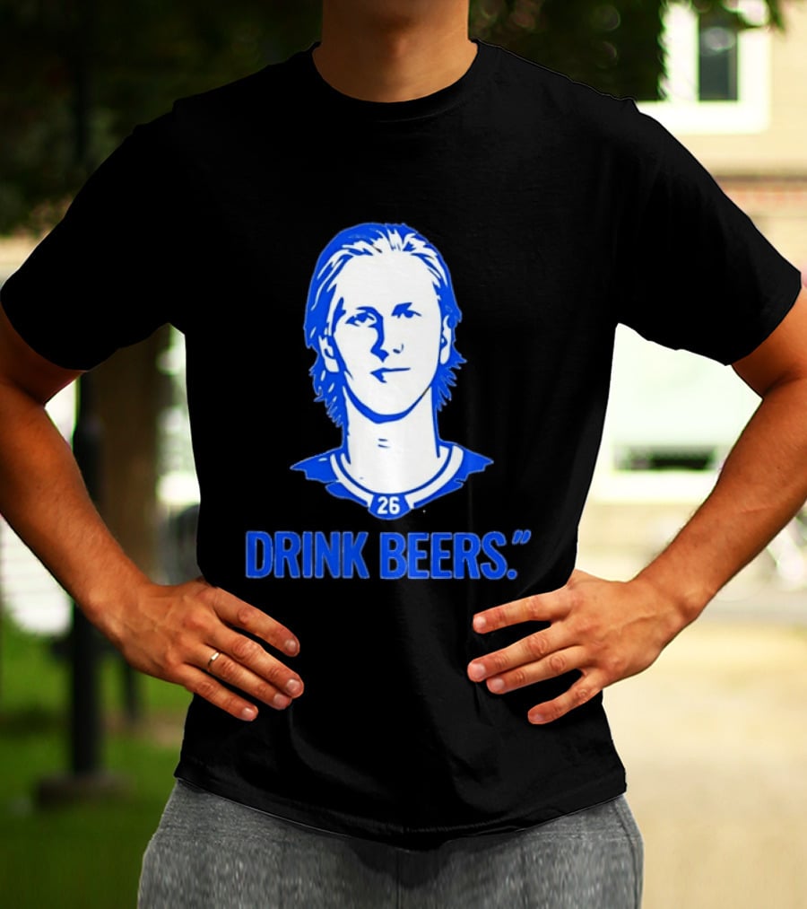 Sam Carrick Rasmus Dahlin Drink Beers Buffalo Sabres Hockey 26 T-Shirt