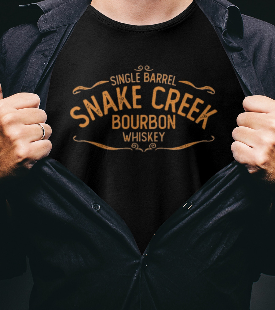 Single Barrel Snake Creek Bourbon Whiskey T-Shirt
