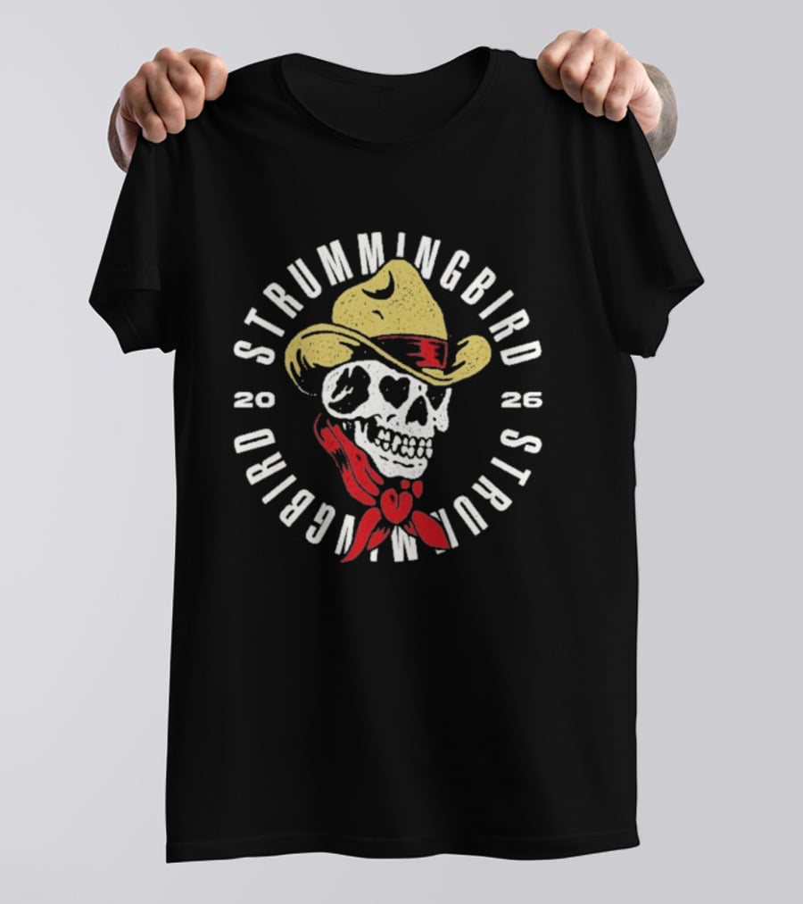 Strummingbird 2026 Skull Cowboy Festival Exclusive Australia October 17 18 T-Shirt