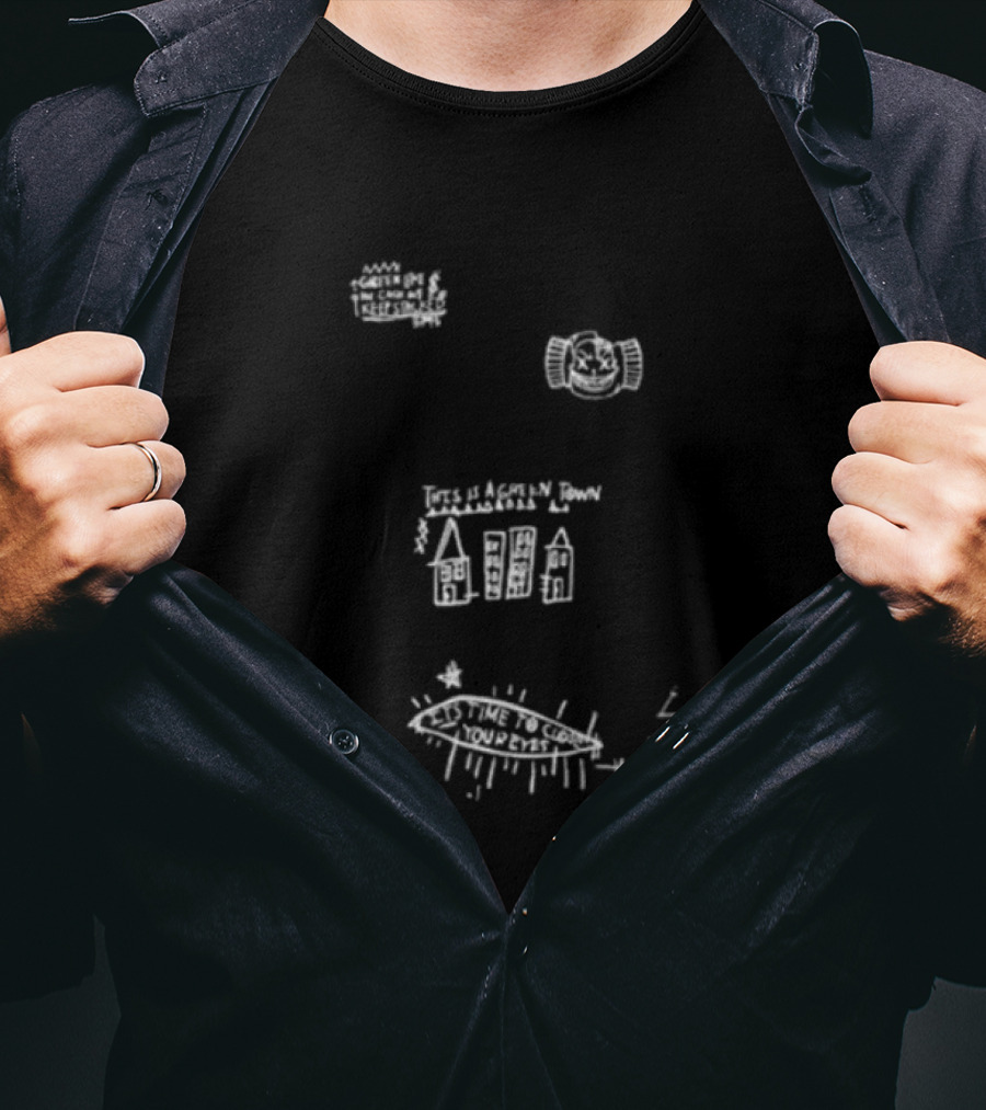 The Boys Sick Ghost New York Graffiti Style Drawing T-Shirt