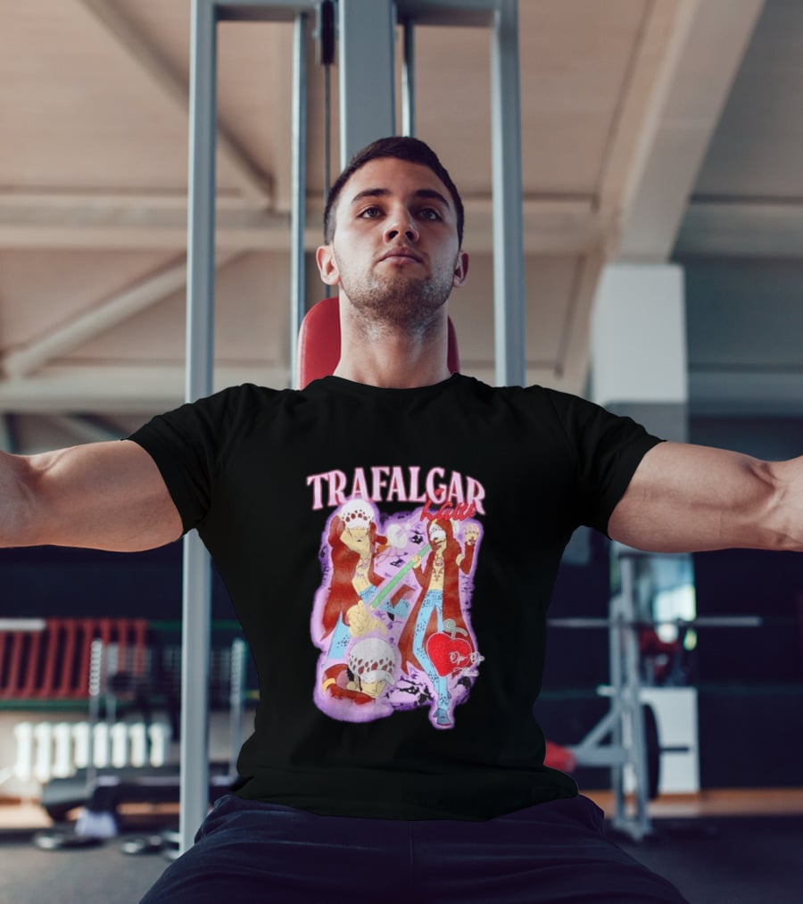 Trafalgar Law Op Op Fruit Collage Character Pose Series T-Shirt
