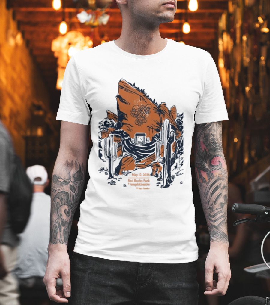 Bright Eyes Red Rocks May 12 2026 Concert Event T-Shirt