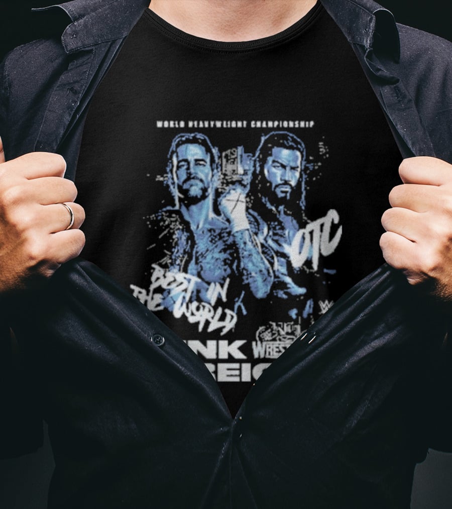 WrestleMania 42 Main Event CM Punk Versus Roman Reigns Best In The World Iconic Matchup T-Shirt