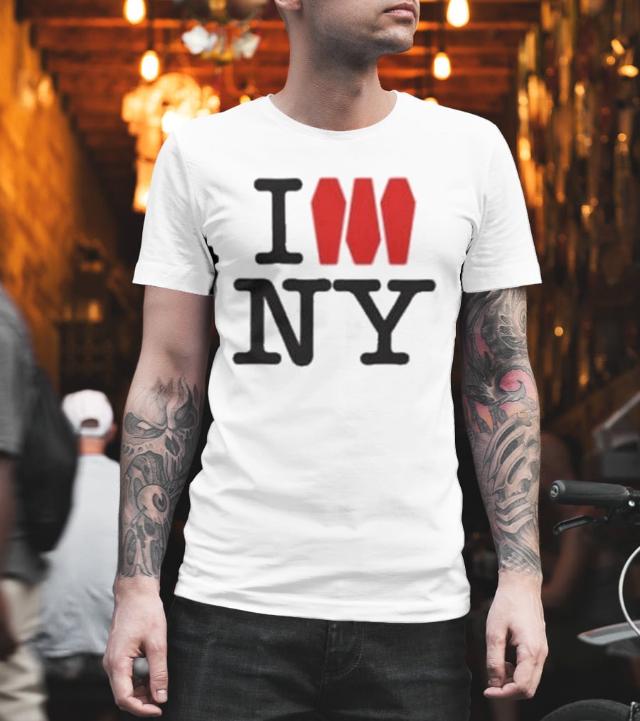 I Love NY Coffin Icon Parody Trend T-Shirt