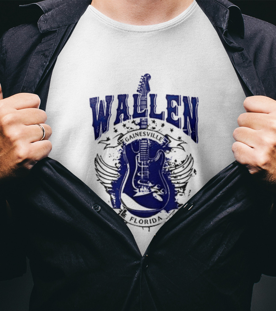 Morgan Wallen Gainesville Florida Guitar Wings T-Shirt