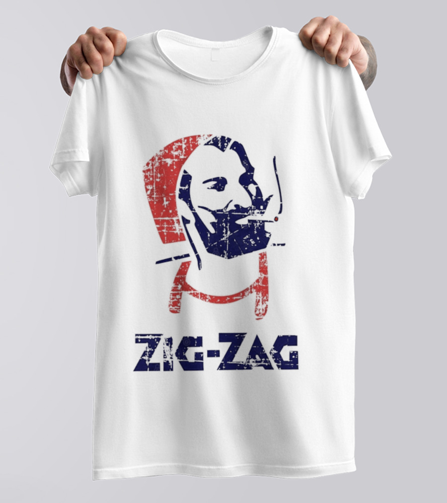 Zouave Soldier Zig Zag Smoking T-Shirt