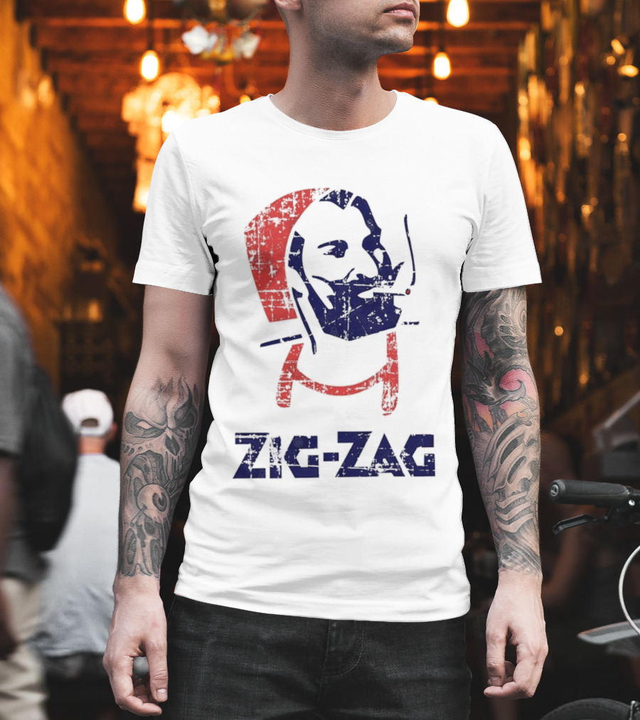 Zouave Soldier Zig Zag Smoking T-Shirt