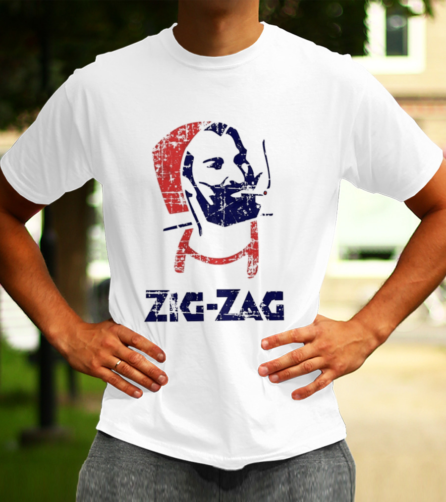 Zouave Soldier Zig Zag Smoking T-Shirt