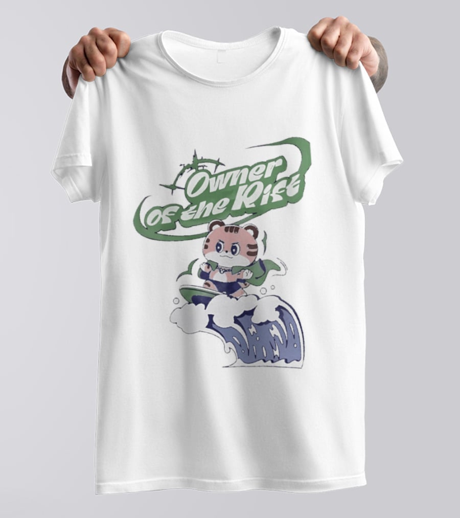 Owner Of The Waves Tiger Surfing Adventure T-Shirt