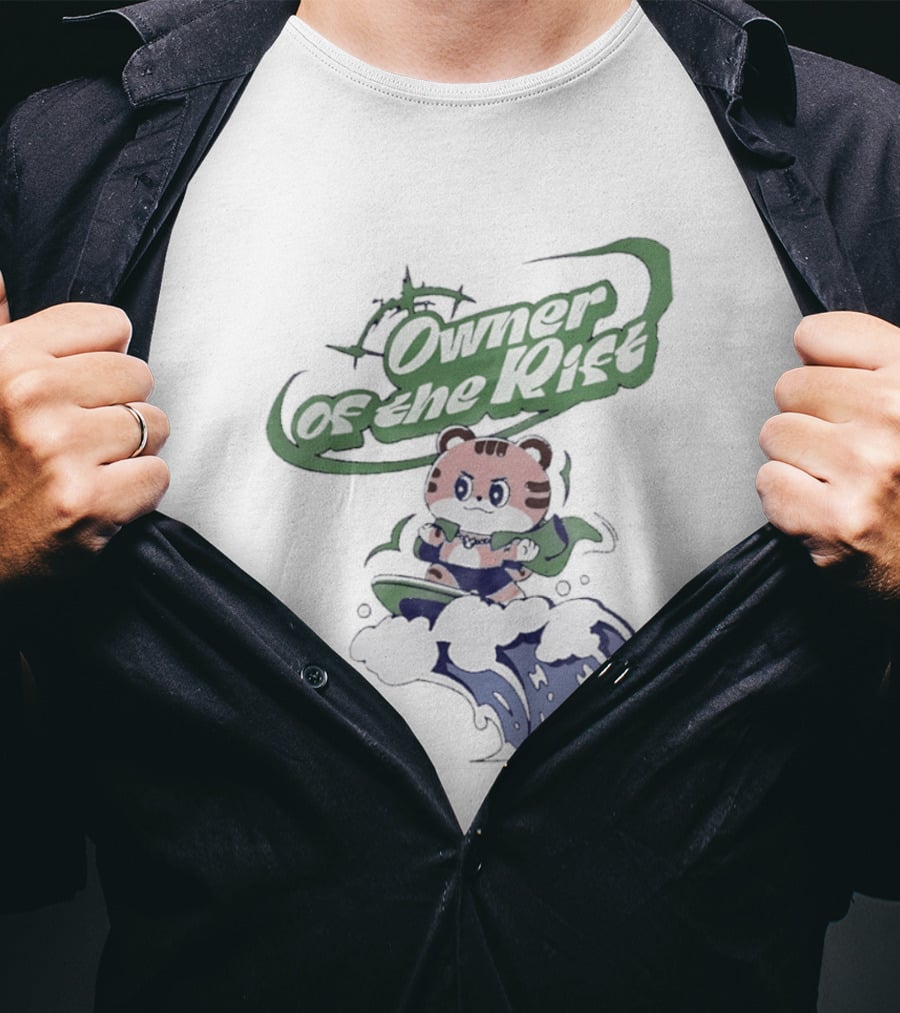 Owner Of The Waves Tiger Surfing Adventure T-Shirt