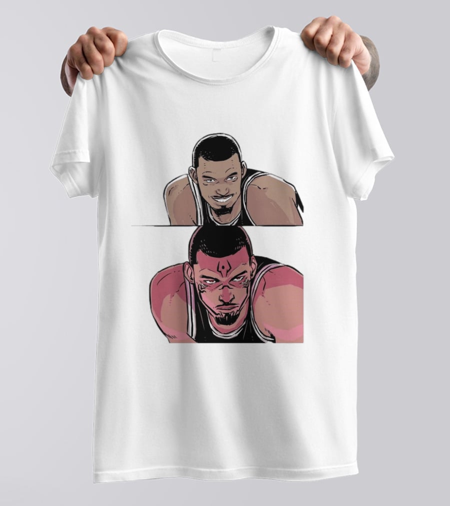 Victor Wembanyama Anime Style Transformation Wemby To Wemkuna T-Shirt