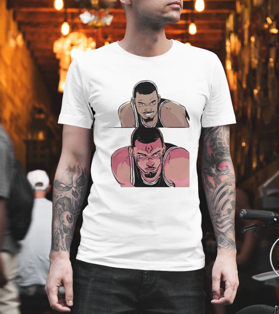 Victor Wembanyama Anime Style Transformation Wemby To Wemkuna T-Shirt