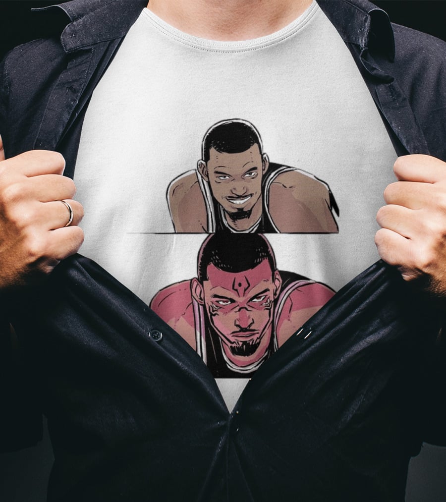 Victor Wembanyama Anime Style Transformation Wemby To Wemkuna T-Shirt