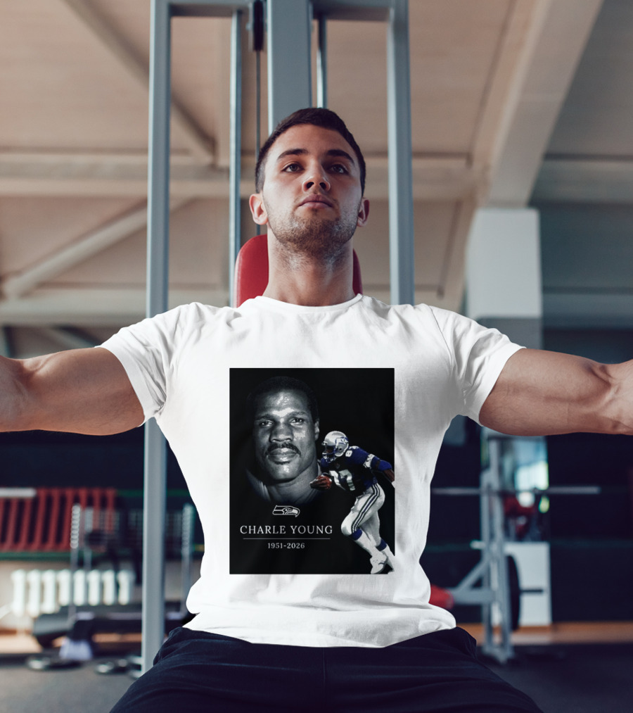 Seattle Seahawks Charle Young 1951 2026 Remembrance T-Shirt