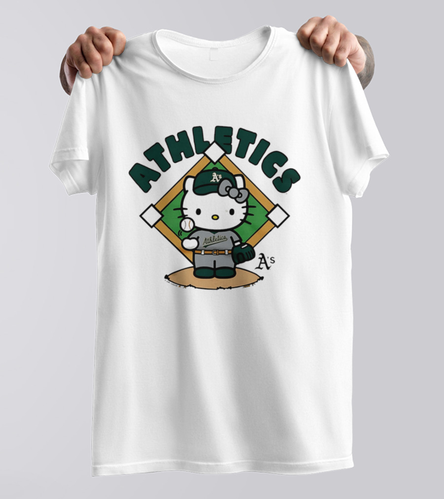 Hello Kitty Athletics A's Baseball T-Shirt