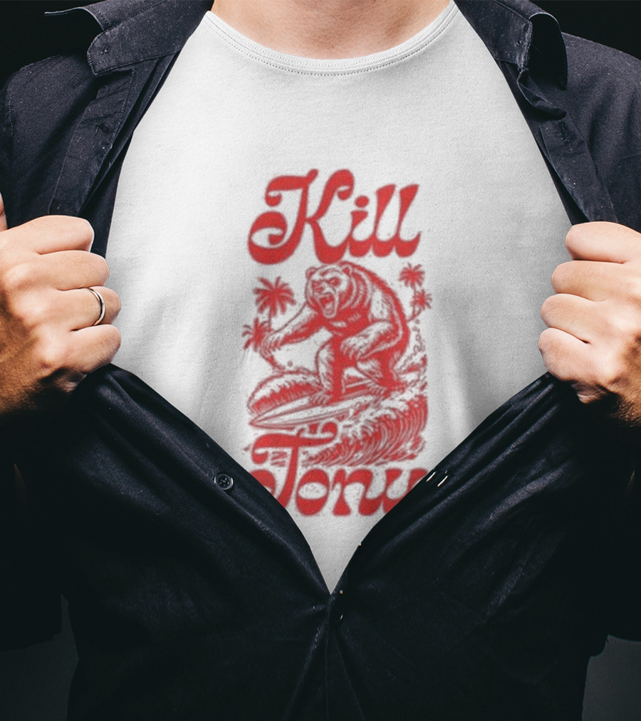 Kill Tony Surfing Bear T-Shirt