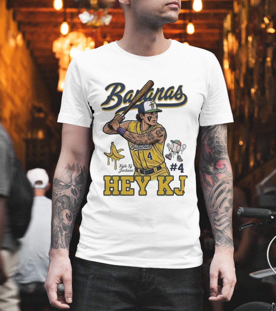 Bananas Kyle Kj Jackson Number 4 Hey KJ T-Shirt