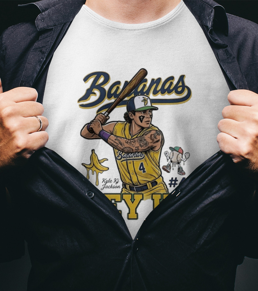 Bananas Kyle Kj Jackson Number 4 Hey KJ T-Shirt