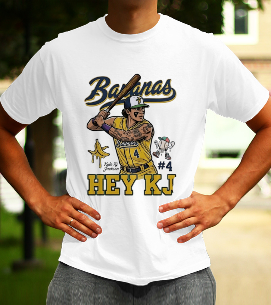 Bananas Kyle Kj Jackson Number 4 Hey KJ T-Shirt