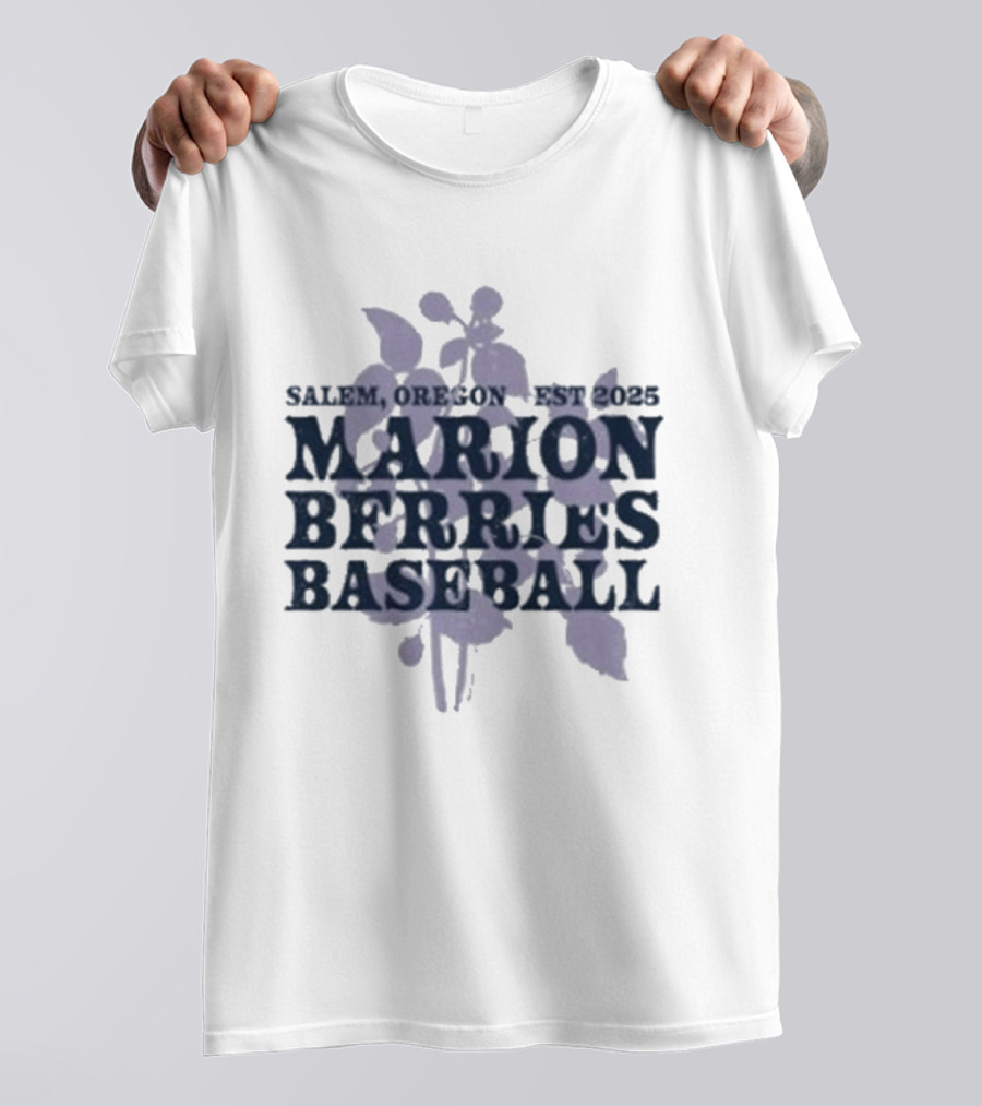 Salemo, Oregon Est 2023 Marion Berries Baseball T-Shirt