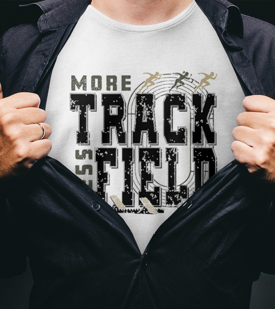 OHSAA More Track Less Field Runners On Track T-Shirt