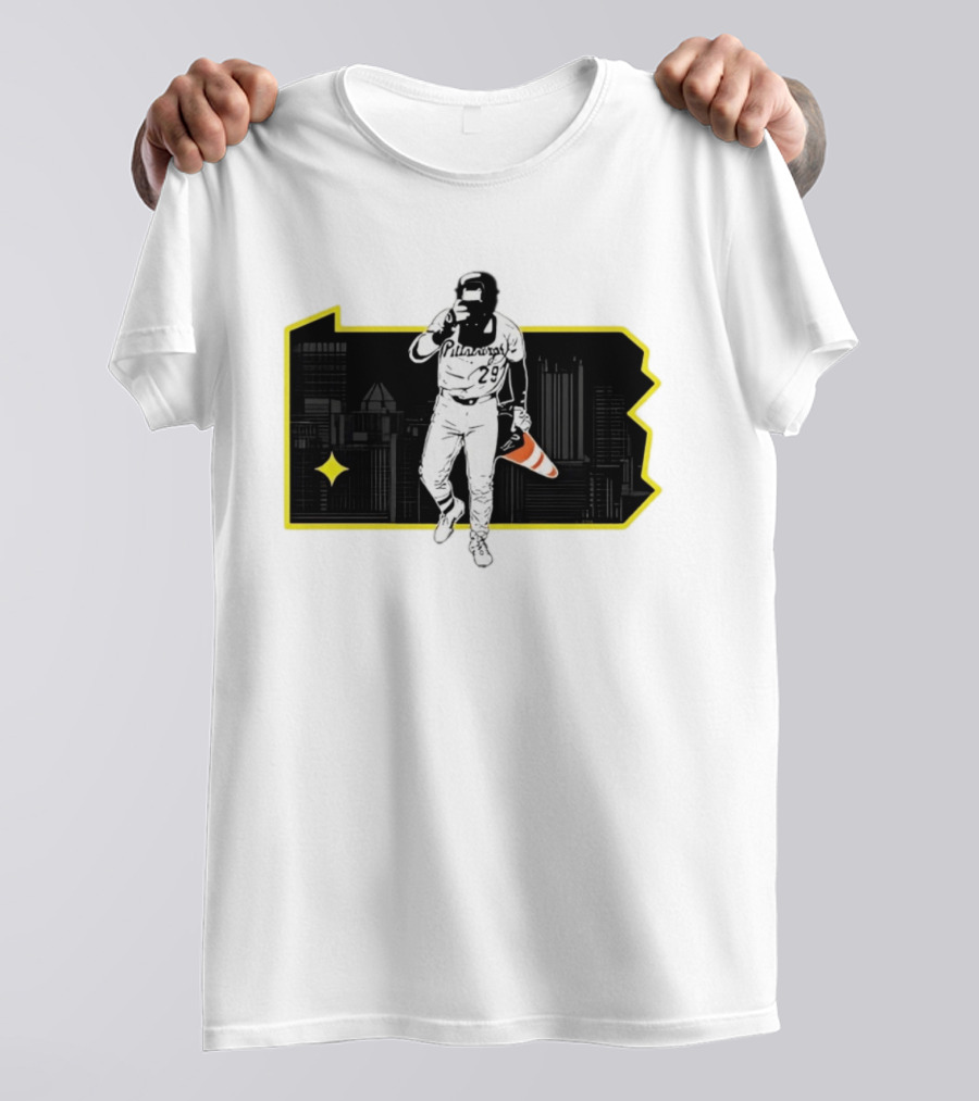 Pittsburgh Pirates Ryan O'Hearn Fear The Cone 29 City Skyline T-Shirt