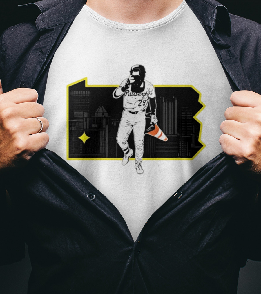 Pittsburgh Pirates Ryan O'Hearn Fear The Cone 29 City Skyline T-Shirt