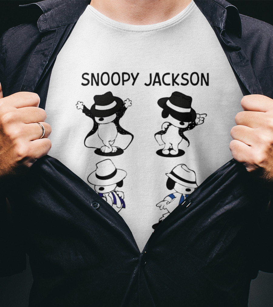 Snoopy Jackson Dance Moves With Fedora And Suit Styles T-Shirt