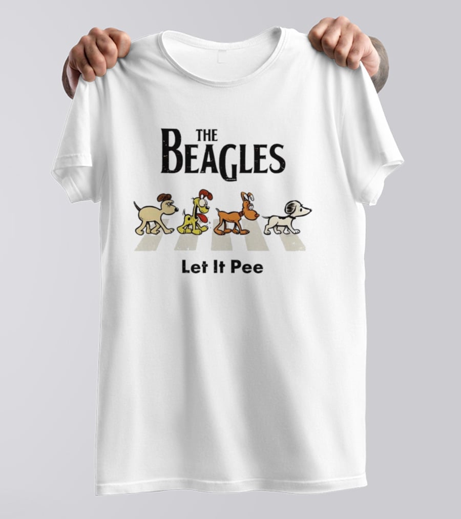 The Beagles Abbey Road Let It Pee Dogs T-Shirt