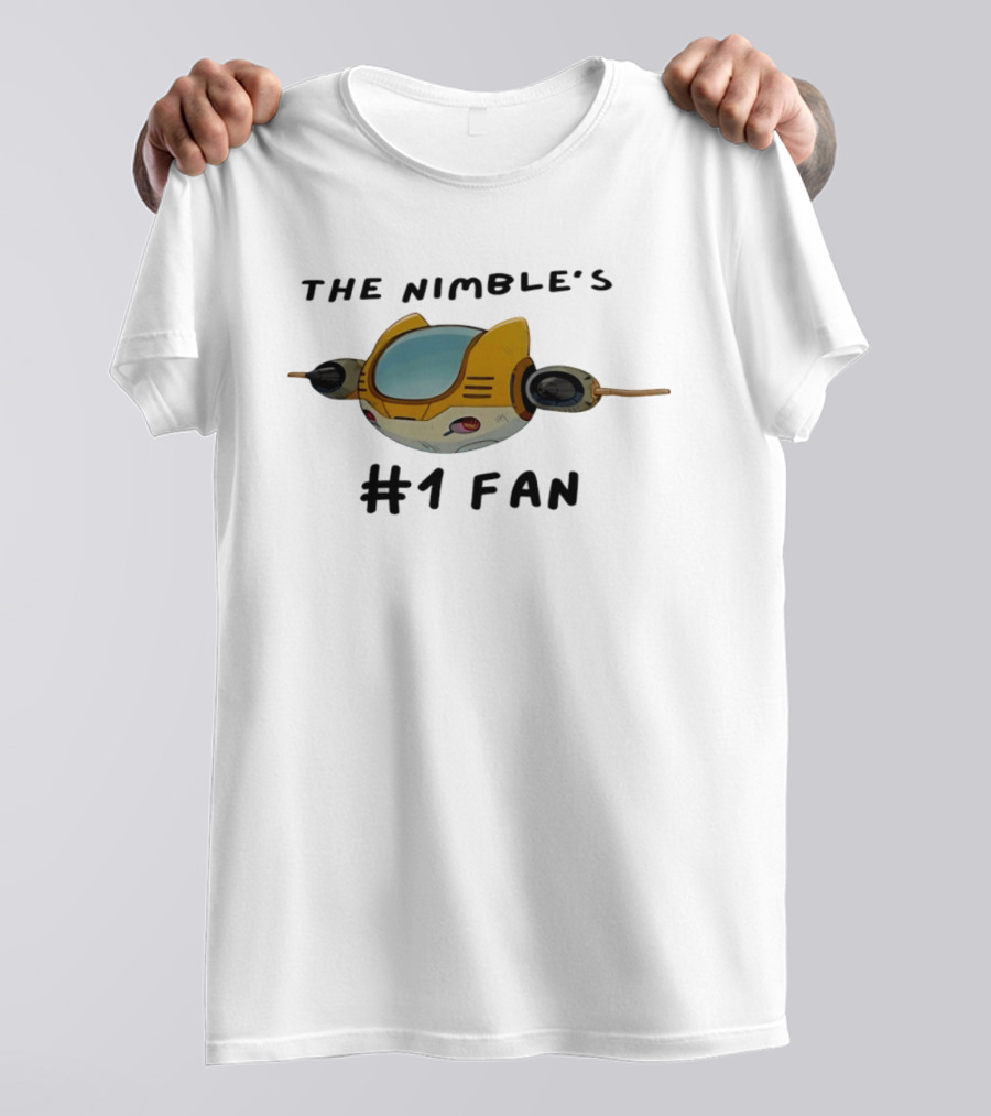 The Nimble's #1 Fan Spacecraft Cartoon T-Shirt