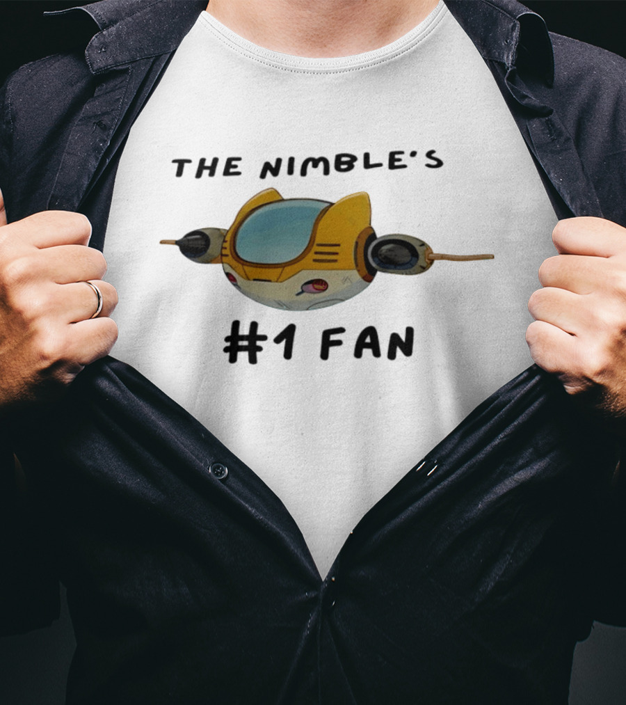 The Nimble's #1 Fan Spacecraft Cartoon T-Shirt