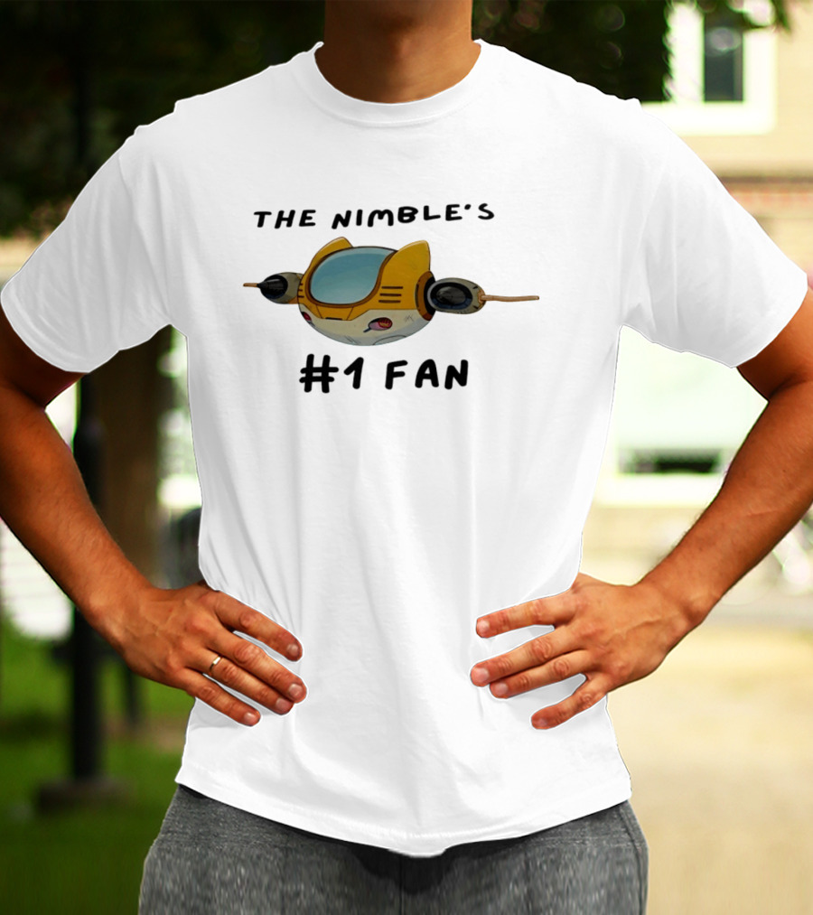 The Nimble's #1 Fan Spacecraft Cartoon T-Shirt