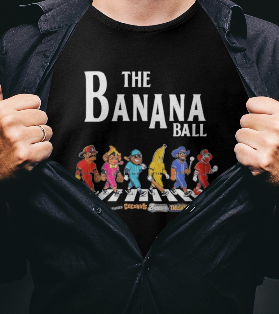 The Banana Ball Walk Abbey Road Cereal Killers Cocoanuts Fruit Batters Tailgaters Players T-Shirt