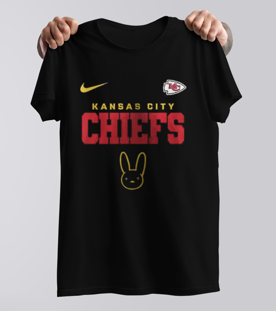 Kansas City Chiefs Bad Bunny El Conejo Malo Vision Skull Nike T-Shirt