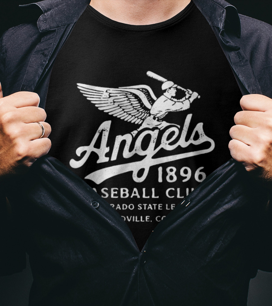 Leadville Angels 1896 Baseball Club Colorado State League Leadville Colo T-Shirt
