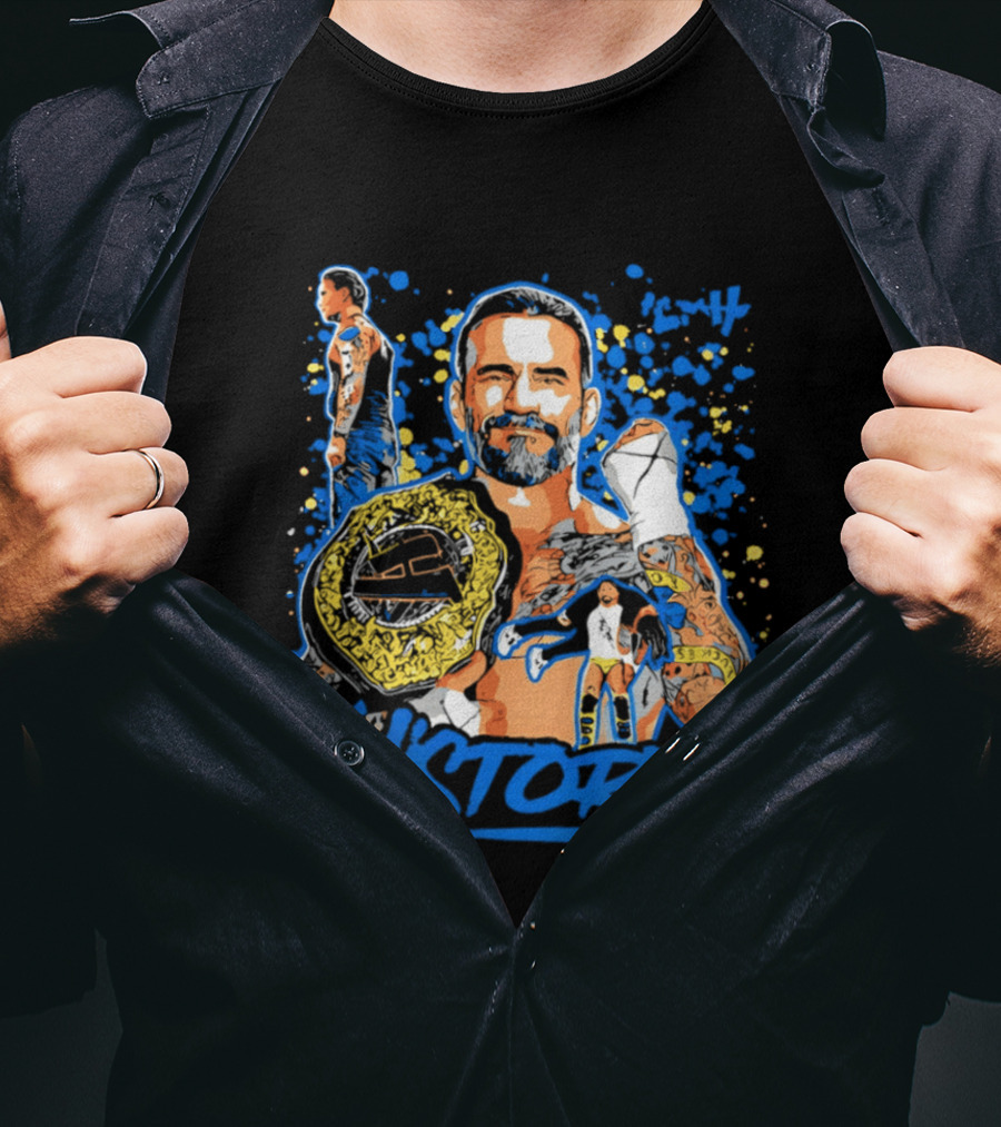 CM Punk Wrestling Champion History T-Shirt