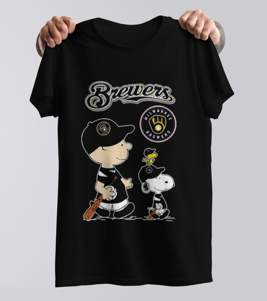 Brewers Milwaukee Snoopy Woodstock Baseball Peanuts 2026 T-Shirt